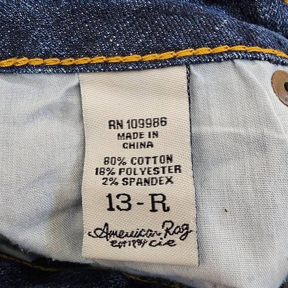 American Rag Cie Curvy Boot Leg Jeans Women's Blue Size 13R - Picture 4 of 10